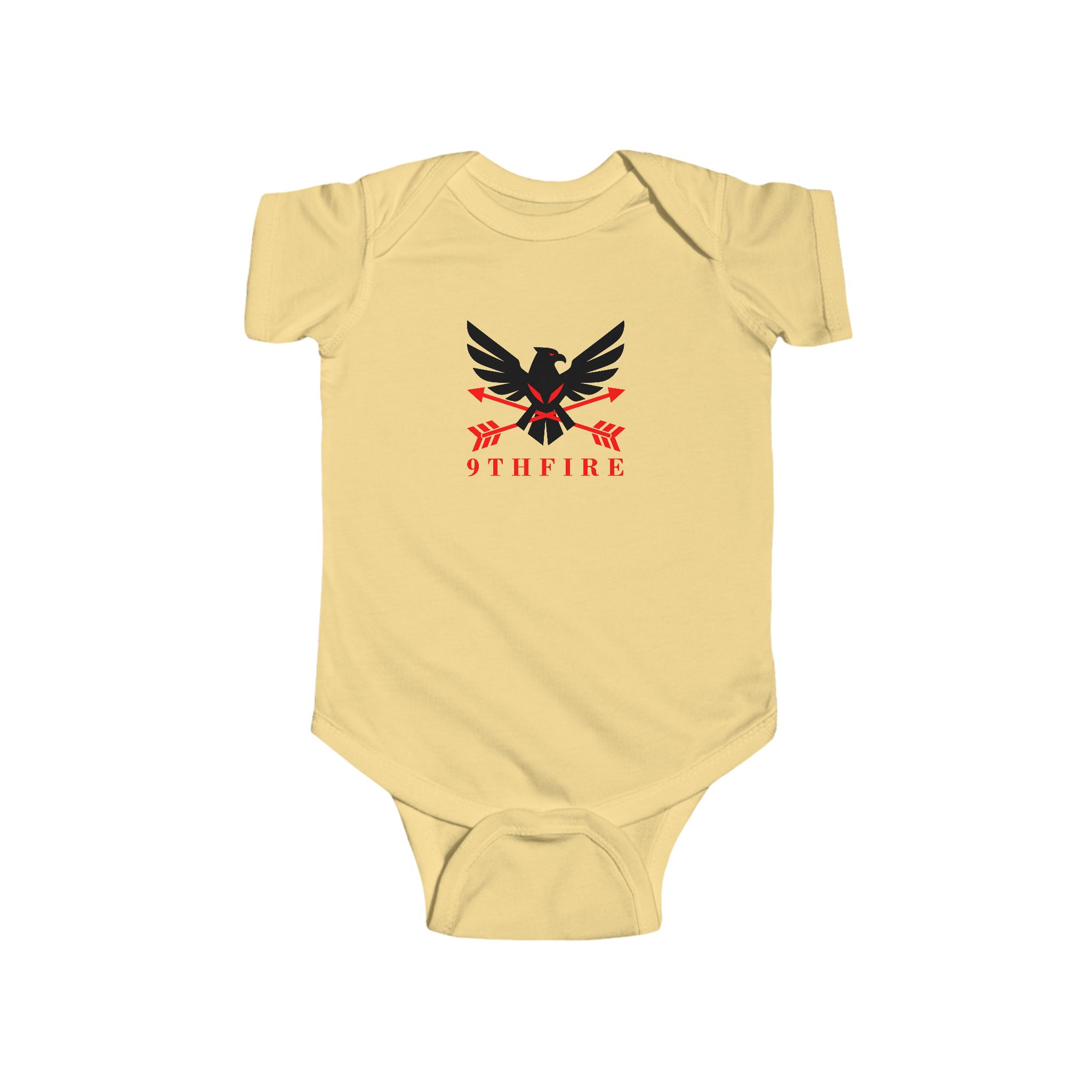 13178302122188250218_2048-1.jpeg Infant Bodysuit with Bold; '9THFIRE' Graphic