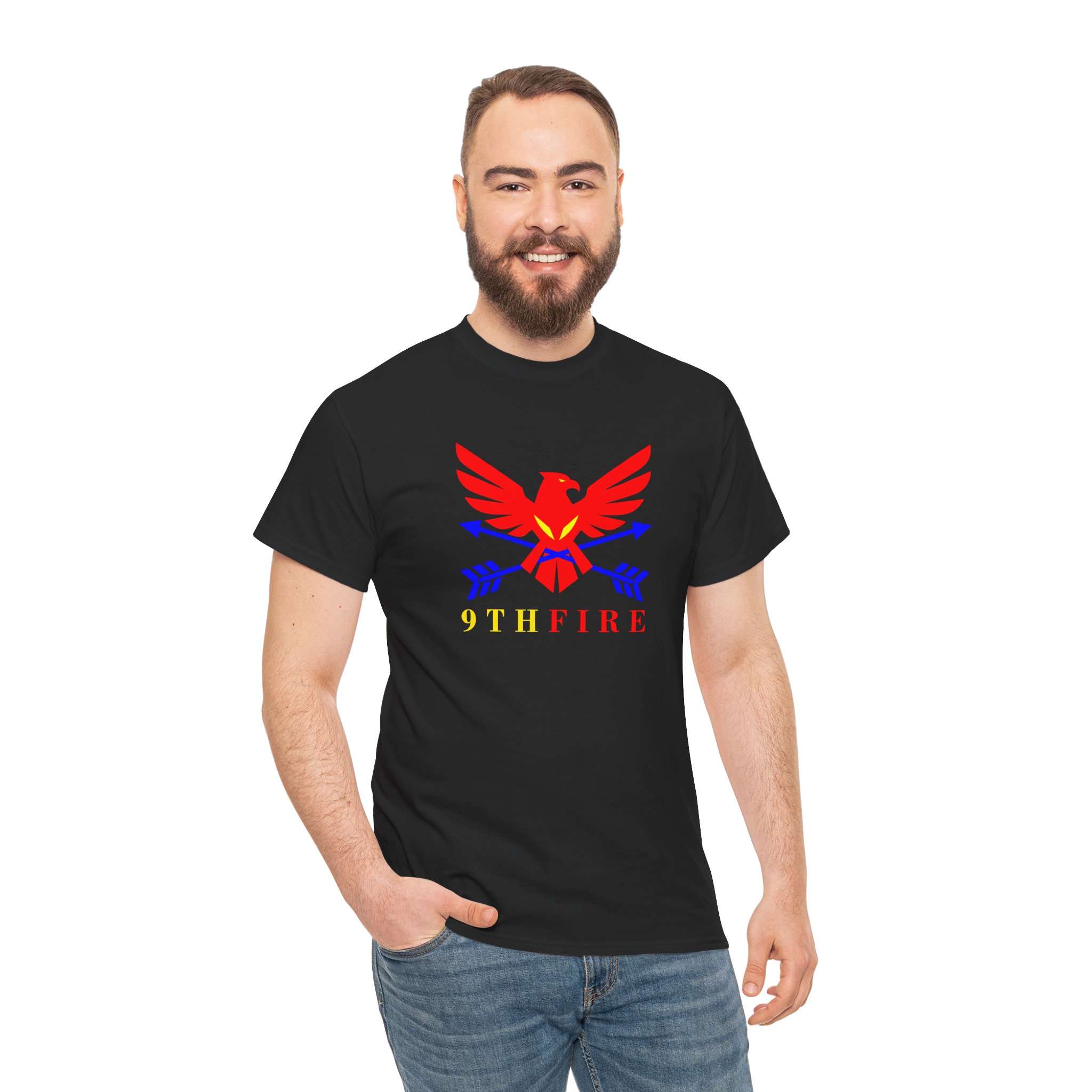 14252652735087646375_2048.jpeg 9thfire Bold Red & Blue Firebird Graphic Tee - Image 8