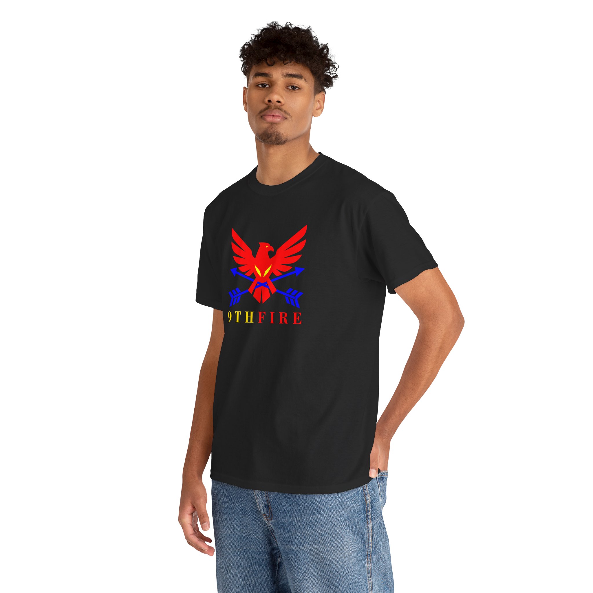 14747623538537561084_2048.jpeg 9thfire Bold Red & Blue Firebird Graphic Tee - Image 7