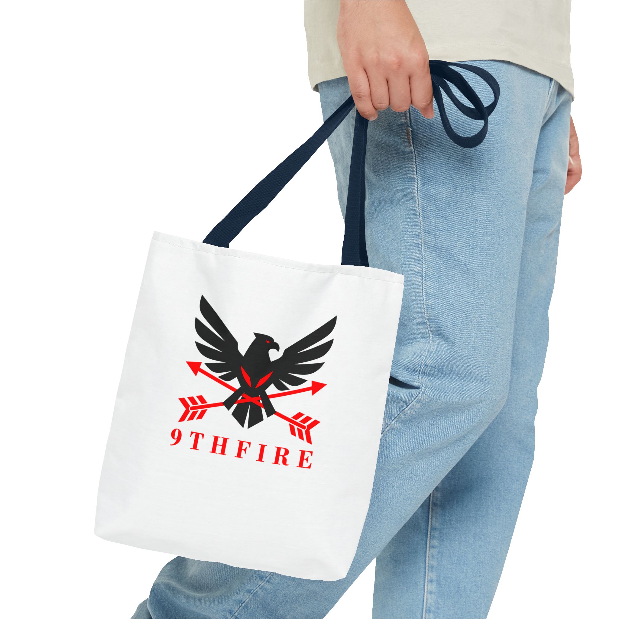 14953053192128055194_2048-3.jpeg 9THFIRE Tote Bag — Graphic Arrow Emblem All-Over Print - Image 19