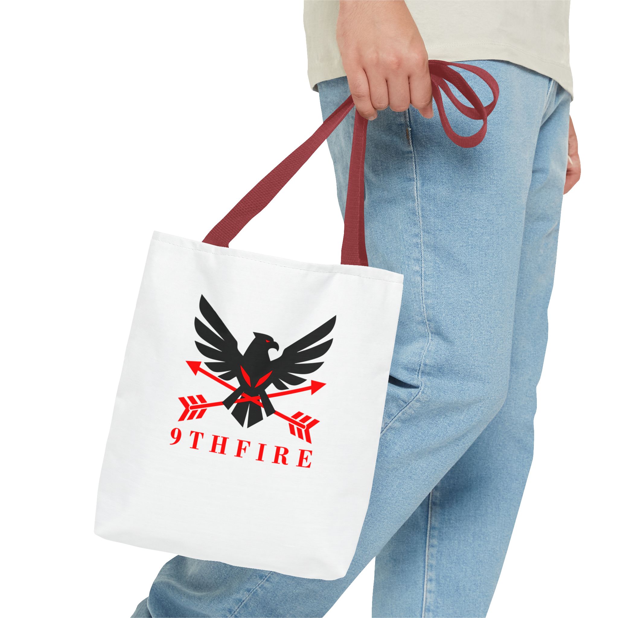 16317630371351794243_2048-3.jpeg 9THFIRE Tote Bag — Graphic Arrow Emblem All-Over Print - Image 7