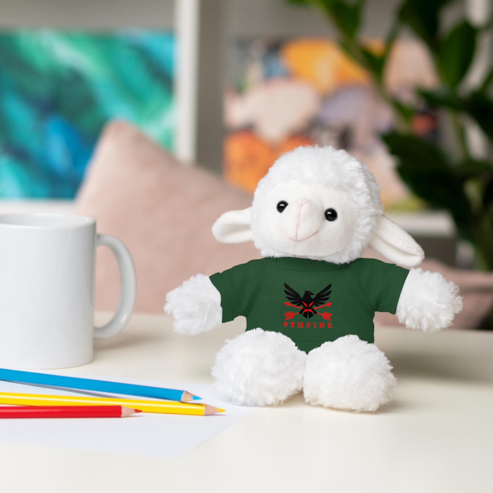 16868322930162555681_2048.jpeg Cozy Plush Bear Wearing 9thfire Graphic T-Shirt (Perfect Gift) - Image 36