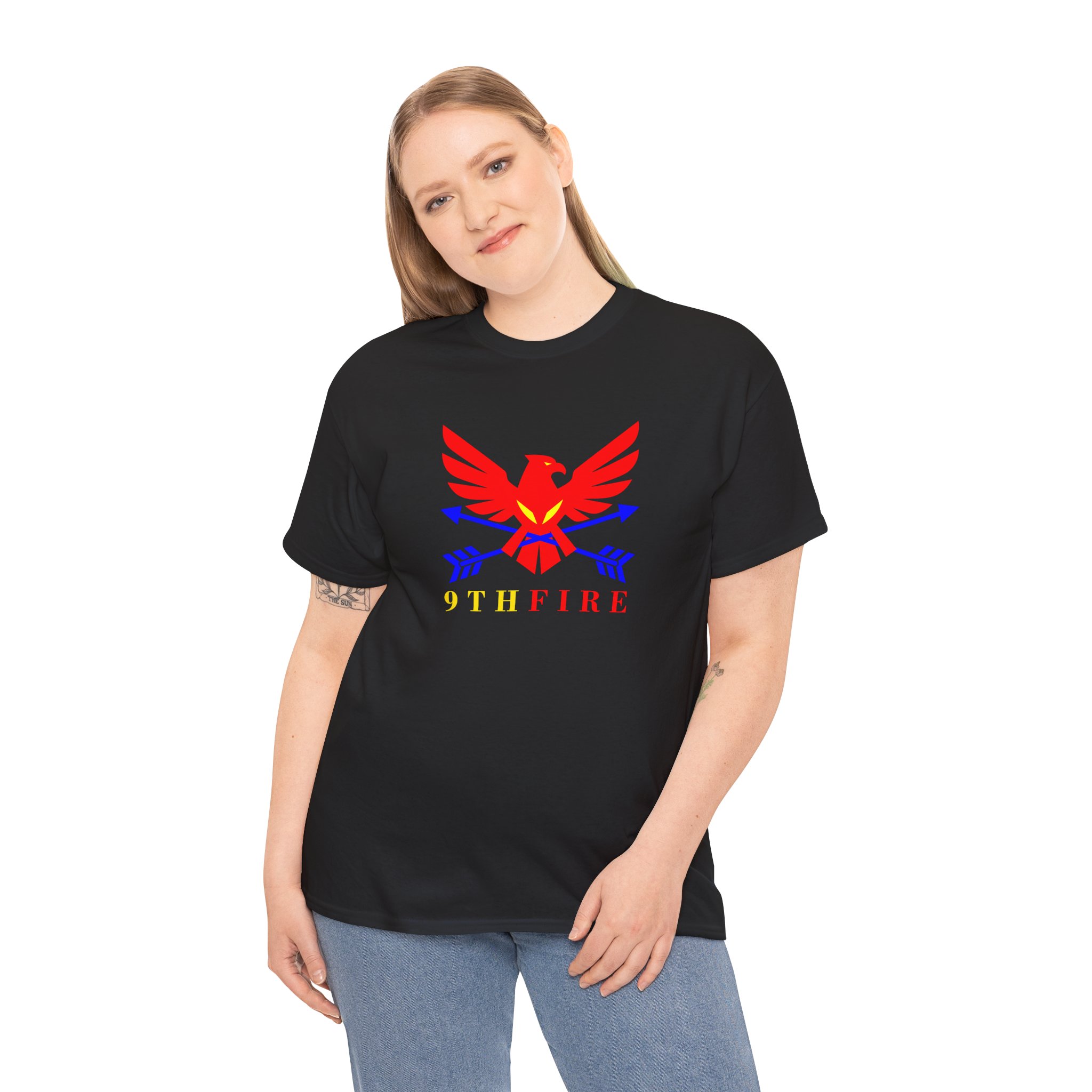 1998708560771291915_2048.jpeg 9thfire Bold Red & Blue Firebird Graphic Tee - Image 6