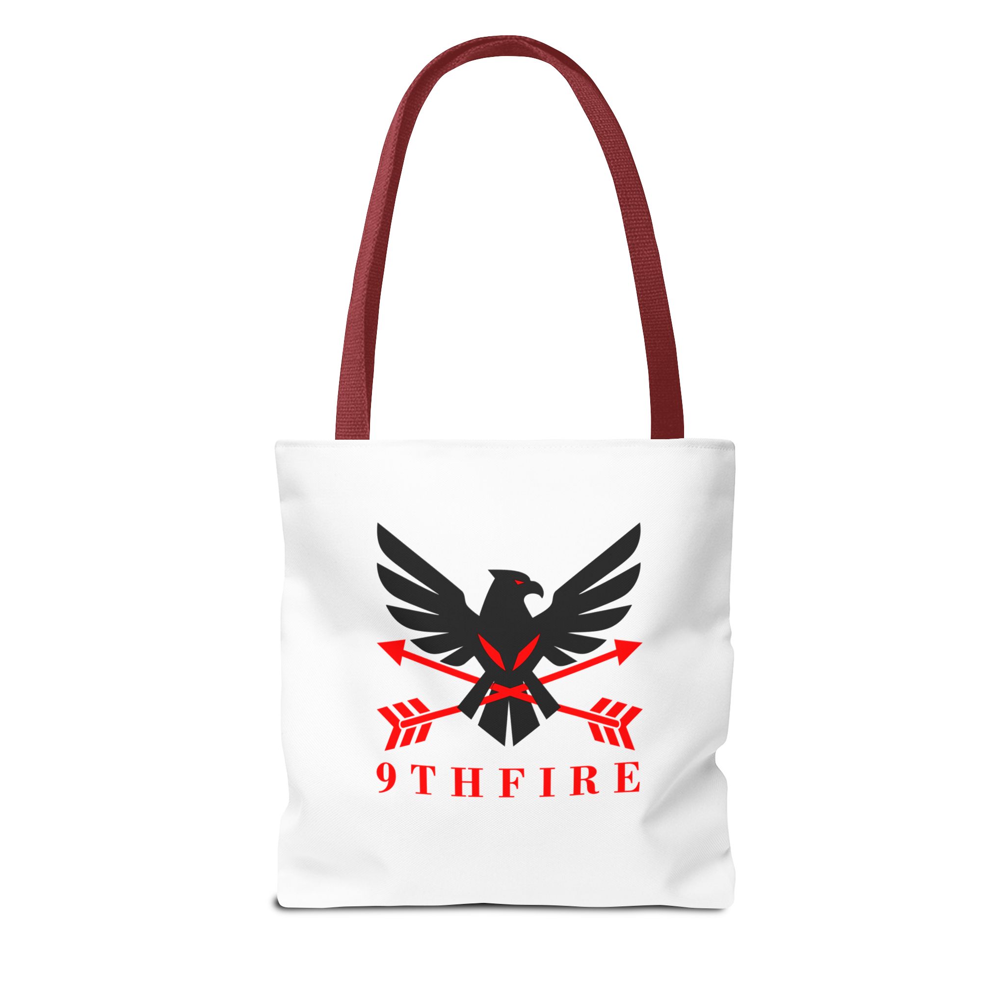 5165108744224152133_2048-3.jpeg 9THFIRE Tote Bag — Graphic Arrow Emblem All-Over Print - Image 6