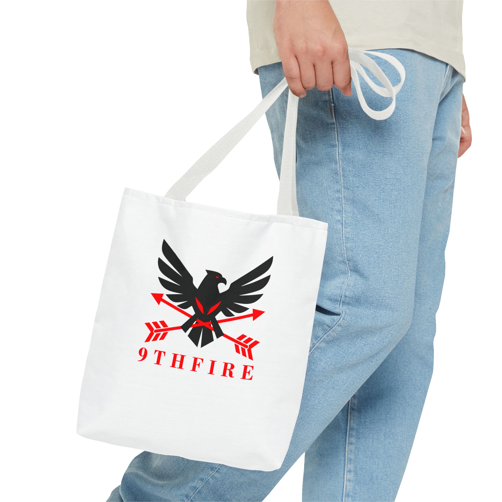 5588480717008020290_2048-3.jpeg 9THFIRE Tote Bag — Graphic Arrow Emblem All-Over Print - Image 11