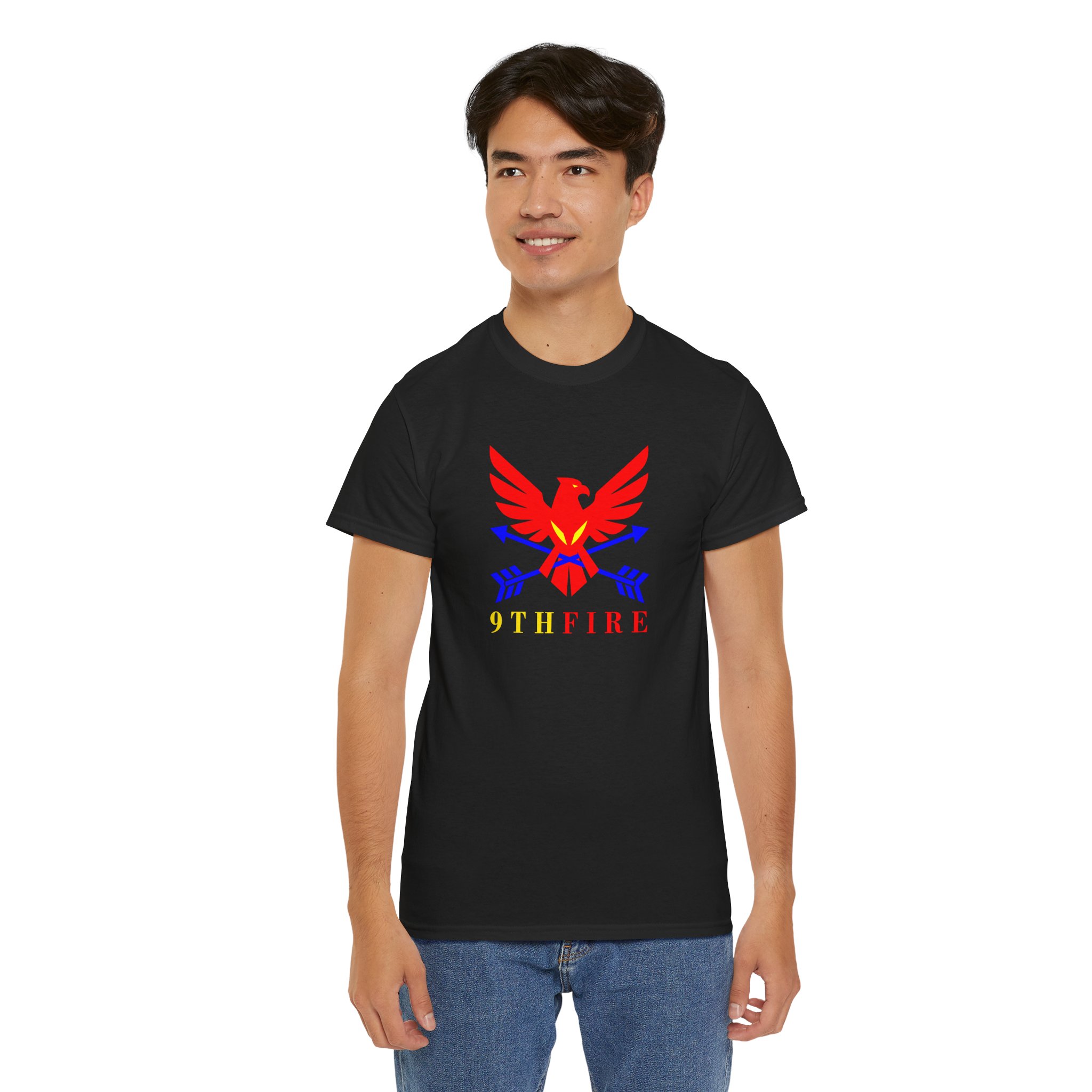 8067342361692305692_2048.jpeg 9thfire Bold Red & Blue Firebird Graphic Tee - Image 14